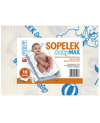  SOPELEK BABY MAX Jednorazowe podkłady higieniczne 50x60 - 10 szt. - cena, opinie, właściwości - Apteka internetowa Melissa  