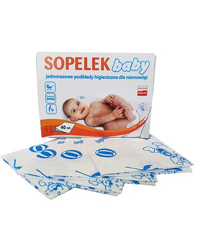  Sopelek Baby Podkłady higieniczne jednorazowe 30 cm x 50 cm, 40 szt., cena, opinie, wskazania - Apteka internetowa Melissa  