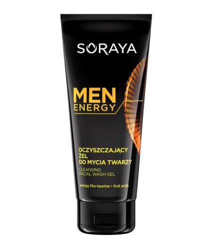  Soraya Men Energy  Oczyszczający żel do mycia twarzy - 150 ml - cena, opinie, właściwości  - Apteka internetowa Melissa  