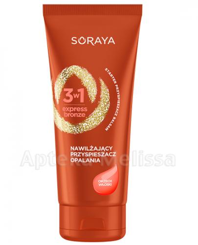 SORAYA 3W1 EXPRESS BRONZE Nawilżający przyspieszacz opalania z orzechem włoskim - 150 ml - Apteka internetowa Melissa
