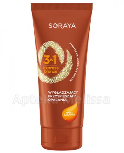 SORAYA 3W1 EXPRESS BRONZE Wygładzający przyspieszacz opalania z masłem kakaowym - 150 ml - Apteka internetowa Melissa