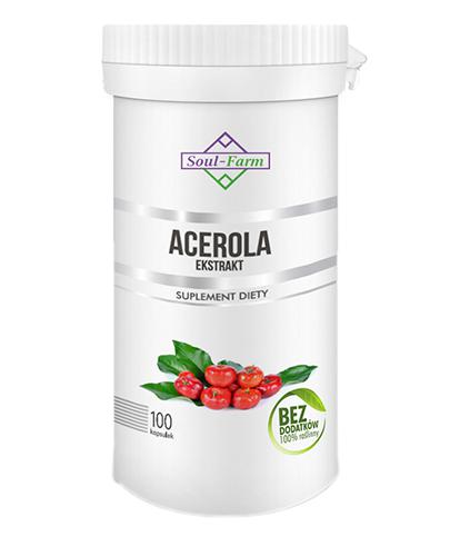  Soul-Farm Acerola ekstrakt 600 mg, 100 kaps., cena, opinie, składniki - Apteka internetowa Melissa  