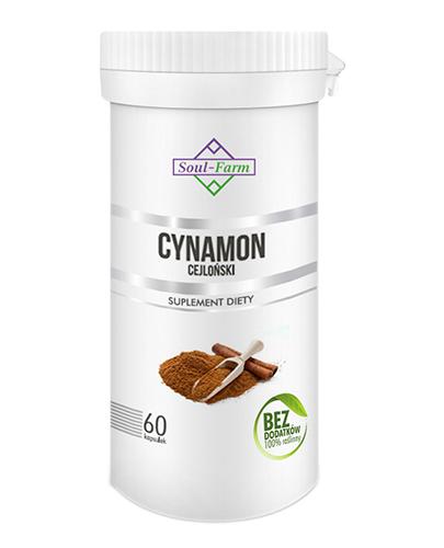  Soul-Farm Cynamon Cejloński ekstrakt 400 mg, 60 kaps., cena, opinie, wskazania - Apteka internetowa Melissa  