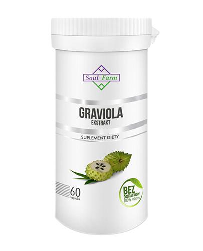  Soul-Farm Graviola ekstrakt 550 mg, 60 kaps., cena, opinie, właściwości  - Apteka internetowa Melissa  