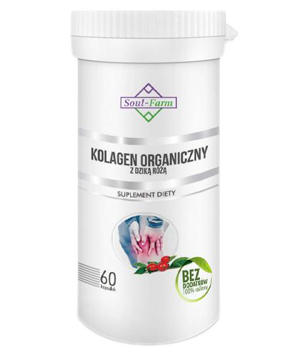  Soul-Farm Kolagen Organiczny z dziką różą 400 mg, 60 kaps., cena, opinie, składniki - Apteka internetowa Melissa  