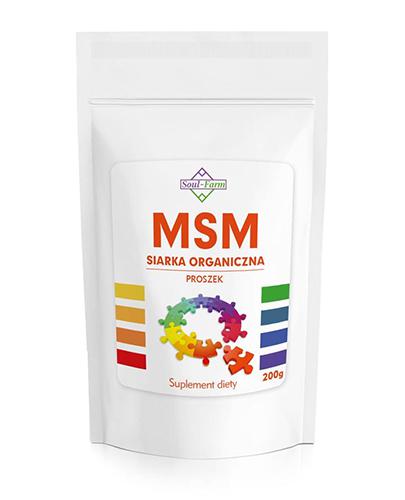  Soul-Farm MSM Siarka Organiczna Proszek 1000 mg, 200 g, cena, opinie, właściwości - Apteka internetowa Melissa  