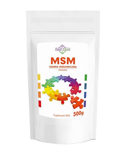  Soul-Farm MSM Siarka Organiczna Proszek 1000 mg, 500 g, cena, opinie, wskazania  - Apteka internetowa Melissa  