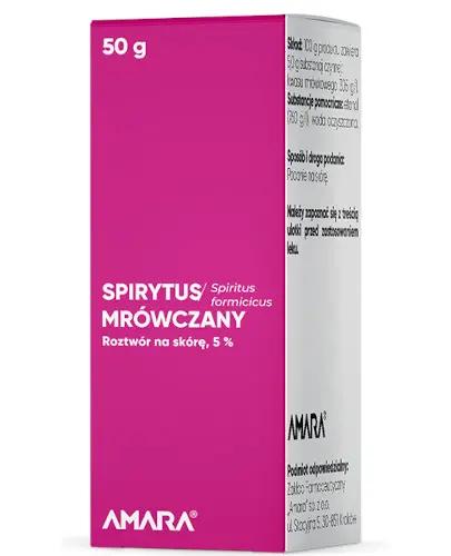 SPIRYTUS MRÓWCZANY 5% - 50 g - Apteka internetowa Melissa