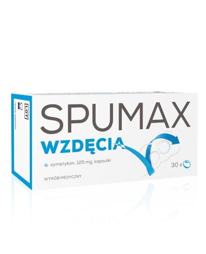 SPUMAX WZDĘCIA 125 mg - 30 kaps. Usuwa uczucie wzdęcia, pełności i łagodzi problemy trawienne. - Apteka internetowa Melissa  