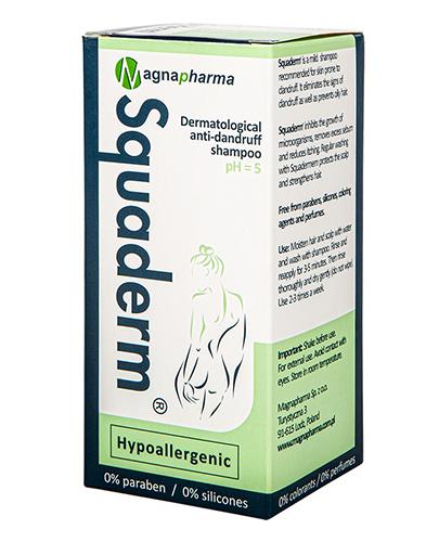 Squaderm Dermatologiczny szampon przeciwłupieżowy, 150 ml, cena, wskazania, właściwości