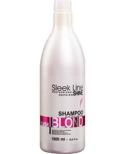  Stapiz Sleek Line Blush Szampon nadający różowy odcień do włosów blond z jedwabiem - 1000 ml - cena, opinie, wskazania - Apteka internetowa Melissa  