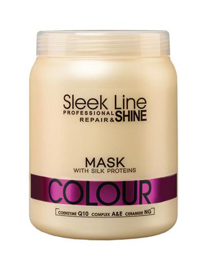 Stapiz Sleek Line Colour Maska z jedwabiem do włosów farbowanych -1000 ml - cena, opinie, stosowanie - Apteka internetowa Melissa