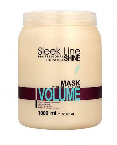 Stapiz Sleek Line Repair Maska do włosów z jedwabiem zwiększająca objętość - 1000 ml - cena, opinie, skład - Drogeria Melissa