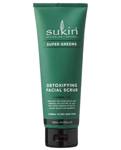  Sukin Super Greens Scrub detoksykujący do twarzy, 125 ml cena, opinie, skład - Apteka internetowa Melissa  