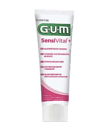  SUNSTAR GUM SENSIVITAL+ Pasta do zębów - 75 ml. Do nadwrażliwych zębów. - Apteka internetowa Melissa  