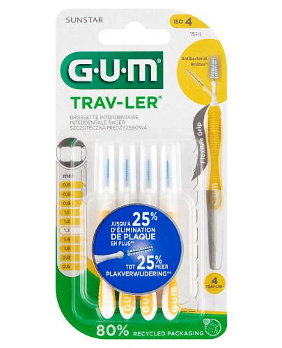 Sunstar GUM Trav-Ler Szczoteczki międzyzębowe 1,3 mm, 4 sztuki