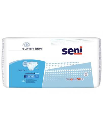 Super Seni L Pieluchomajtki dla dorosłych 100 - 150 cm - 30 szt. + SENI Care krem ochronny z tlenkiem cynku 20ml