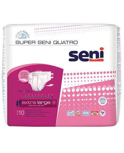  Super Seni Quatro Extra Large 4 Pieluchomajtki dla dorosłych - 10 szt. - cena, opinie, właściwości  - Apteka internetowa Melissa  