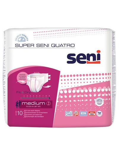  Super Seni Quatro Medium 2 Pieluchomajtki dla dorosłych - 10 szt. - cena, opinie, właściwości - Apteka internetowa Melissa  