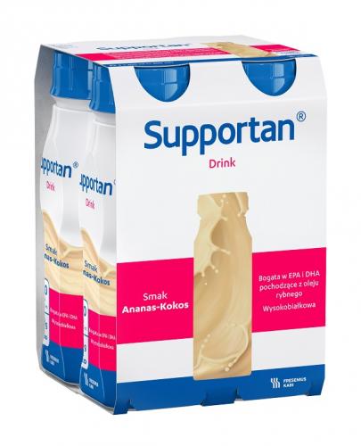 SUPPORTAN DRINK O smaku ananas kokos, 4 x 200 ml