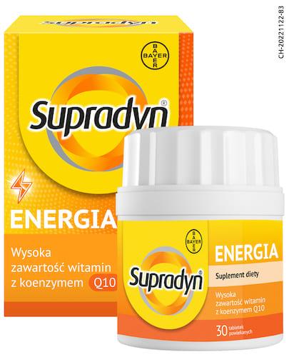 SUPRADYN ENERGIA - 30 tabl. kompleks witamin - opinie, stosowanie, ulotka - Apteka internetowa Melissa