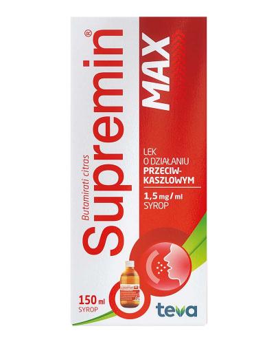  SUPREMIN MAX 1,5 mg / ml, na kaszel, 150 ml - Apteka internetowa Melissa  
