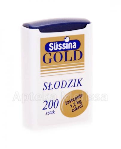  SUSSINA GOLD Słodzik z dozownikiem - 200 tabl. - cena, opinie, wskazania - Apteka internetowa Melissa  