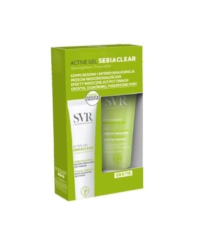  SVR SEBIACLEAR Active Gel, 40 ml + SVR SEBIACLEAR Gel Moussant, 55 ml - Apteka internetowa Melissa  