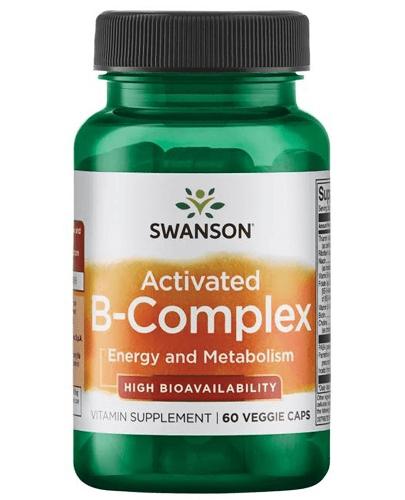 SWANSON Activated B-complex - 60 kaps. - stres, odporność, krążenie - cena, opinie, właściwości - Drogeria Melissa