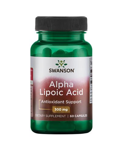 Swanson ALA kwas alfa liponowy 300 mg, 60 kapsułek