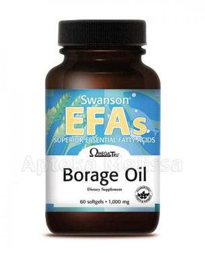  SWANSON Borage Oil 1000 mg - 60 kaps. - Apteka internetowa Melissa  