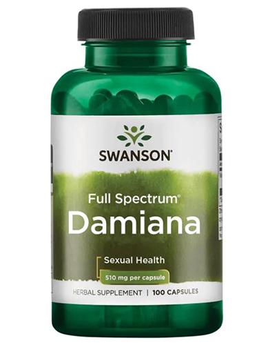  SWANSON Damiana 510 mg - stres, oczyszczanie, libido  - 100 kaps. - cena, dawkowanie, opinie  - Apteka internetowa Melissa  