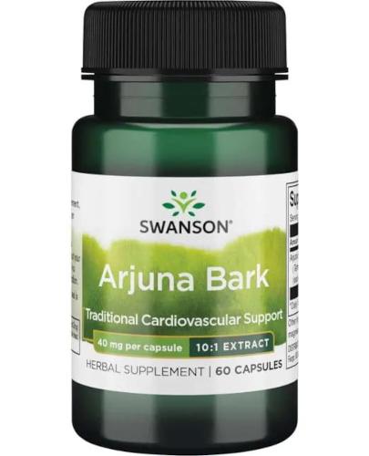SWANSON Full Spectrum Arjuna Bark 10:1 Extract - 60 kaps. - układ sercowo-naczyniowy - cena, opinie, wskazania