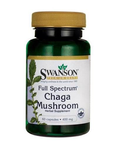  Swanson Full Spectrum Chaga Mushroom - 60 kaps. - cena, opinie, właściwości  - Apteka internetowa Melissa  