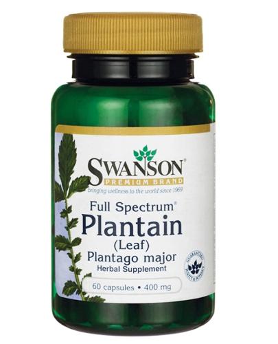 SWANSON Full Spectrum Plantain 400 mg, 60 kapsułek