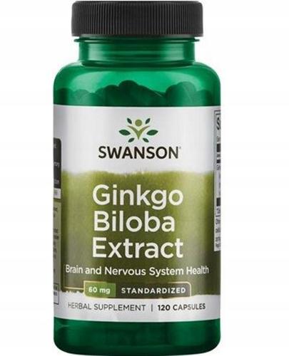  SWANSON Ginkgo biloba ekstrakt 60 mg - 120 kaps. - Apteka internetowa Melissa  
