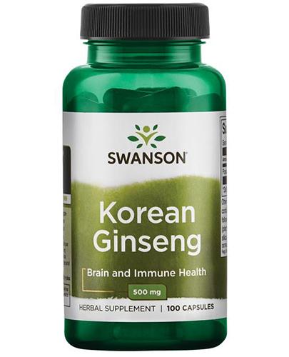SWANSON Ginseng żeń-szeń 500 mg - 100 kaps.