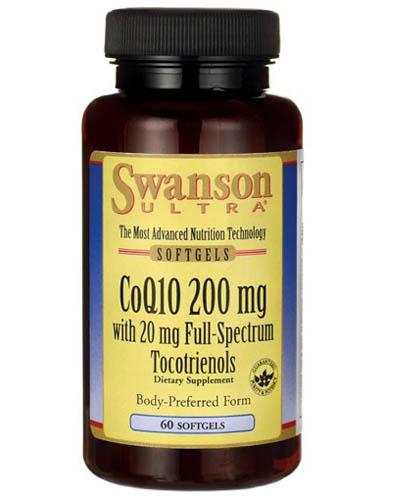  SWANSON Koenzym Q10 200 mg z Tokotrienolami 20 mg - 60 kapsułek - Apteka internetowa Melissa  