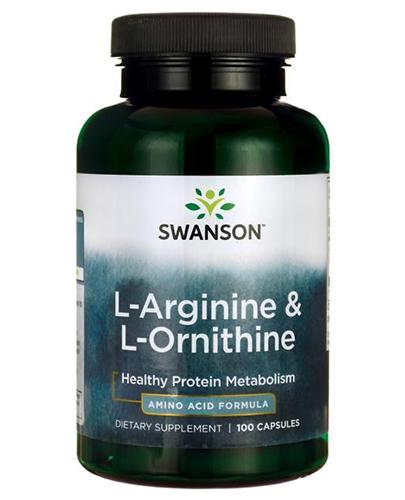 SWANSON L-Arginina & L-Ornityna - 100 kaps. - Apteka internetowa Melissa