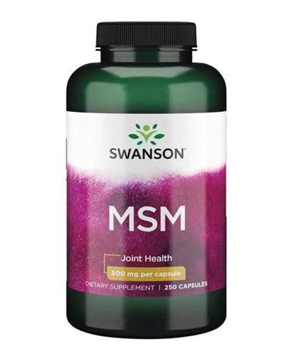 SWANSON MSM 500 mg, 250 kapsułek