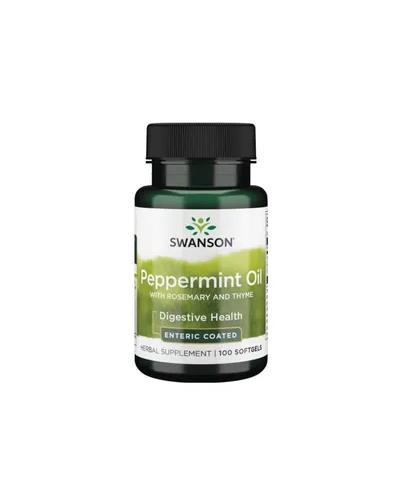 SWANSON Peppermint Oil Combination - 100 kaps. - Apteka internetowa Melissa