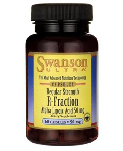  Swanson R-Fraction 50 mg, Kwas R-Alfa Liponowy, 60 kaps., cena, opinie, właściwości - Apteka internetowa Melissa  