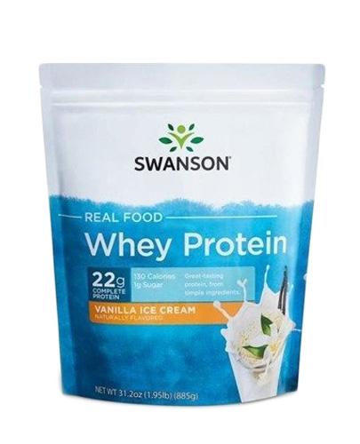  Swanson Real Food Whey Protein smak waniliowy - 885 g Odżywka białkowa - cena, opinie, stosowanie  - Apteka internetowa Melissa  
