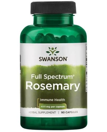 SWANSON Rozmaryn 400mg - 90 kaps. - Apteka internetowa Melissa