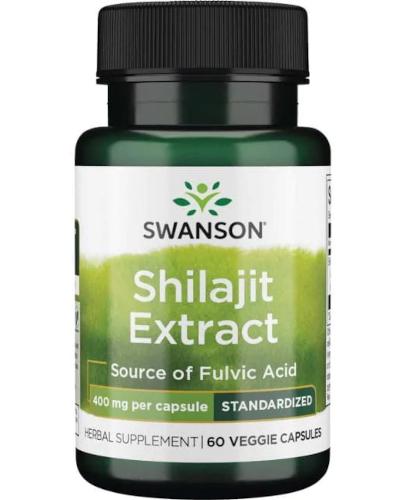 Swanson Shilajit Extract - 60 kaps. - cena, opinie, właściwości 