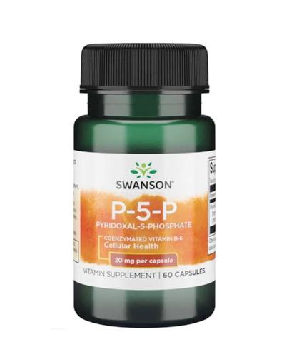 SWANSON Witamina B-6 25 mg ( p-5-p), 60 kapsułek