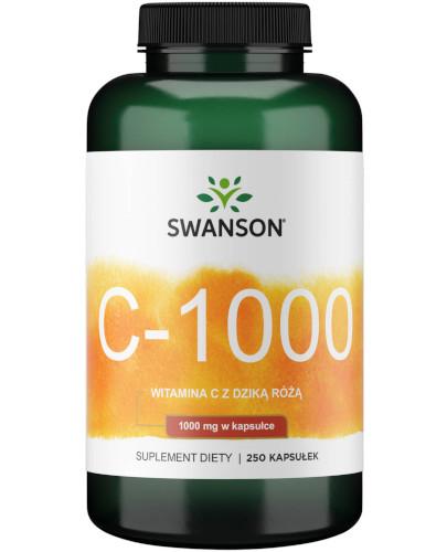 Swanson Witamina C Z Dziką Różą 1000 Mg 250 Kaps