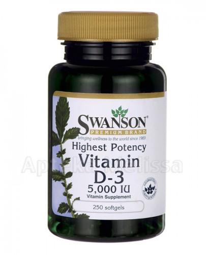SWANSON Witamina D3 5000iu - 250 kaps. - Apteka internetowa Melissa