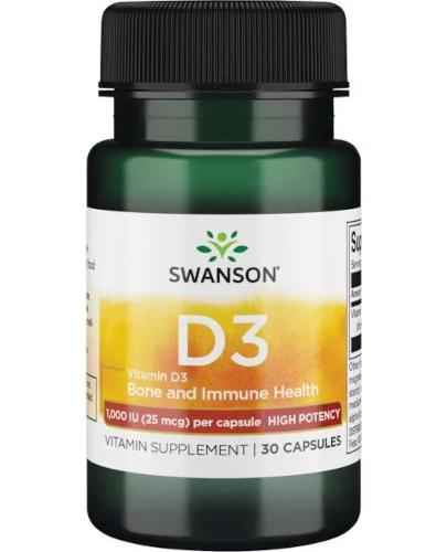 SWANSON Witamina D3 1000IU - 30 kaps. - Apteka internetowa Melissa