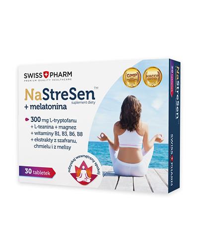  Swiss+Pharm NaStreSen + melatonina, 30 tabletek - Apteka internetowa Melissa  